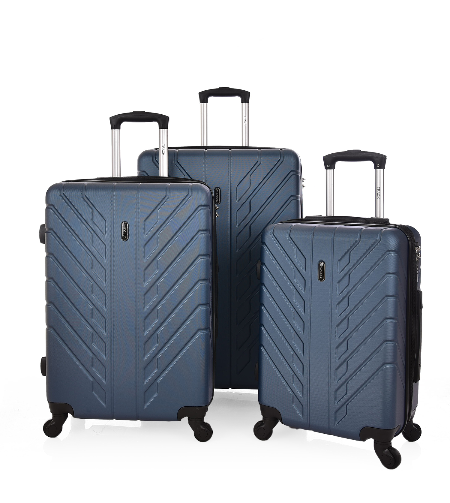 Track Luggage Set (20"/24"/28"),3 Pieces,Blue
