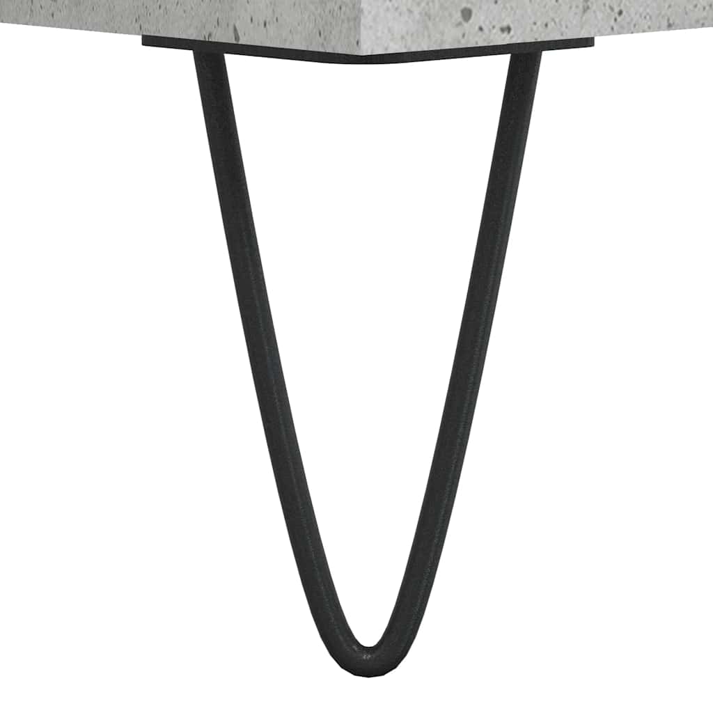Armoire De Salle De Bain | Armoire De Toilette | Meuble De Rangement Gris Béton 65x33x60 Cm