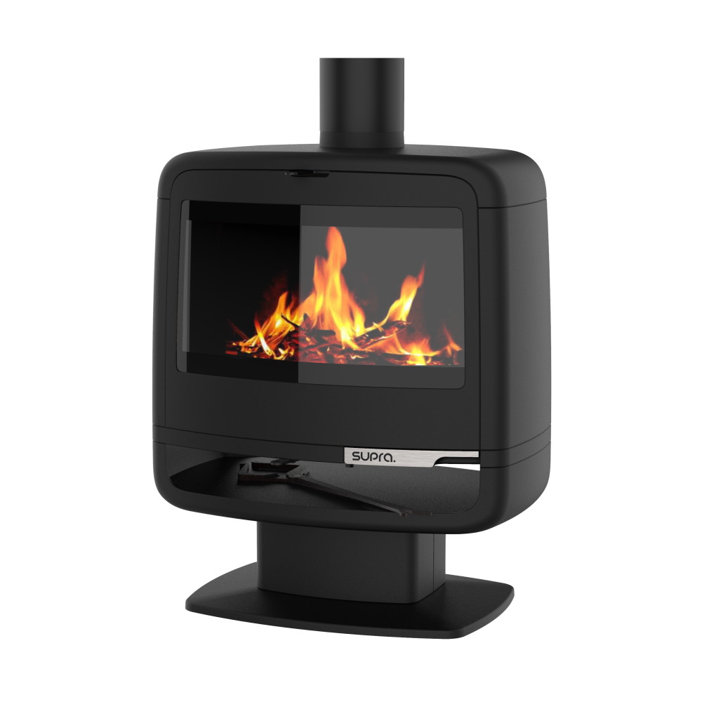 Poêle À Bois Paul Sur Pied 10kw En Fonte - Étanche - Eco Design