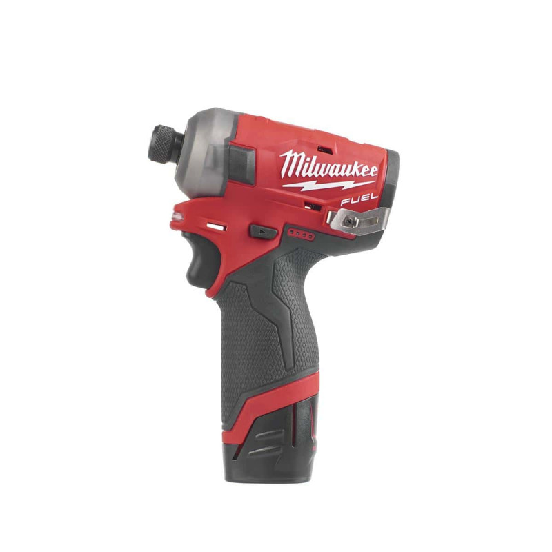 Visseuse À Choc Silencieuse Milwaukee Fuel M12 Fqid-202x - 2 Batteries 12v 2.0 Ah -