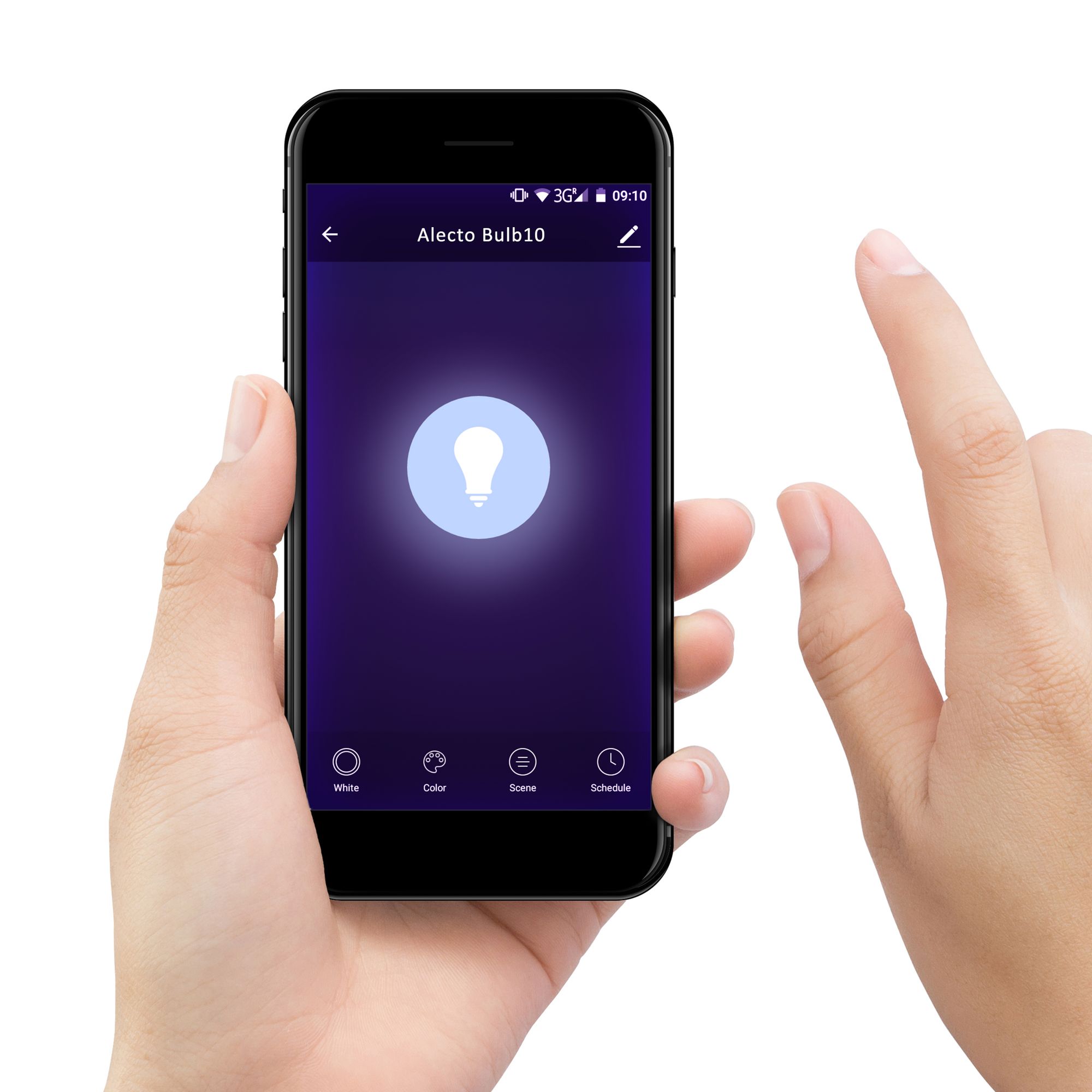 Alecto Smart-bulb10 Duo - Smart Lampe Led Wi-fi, Pack De 2, Blanc