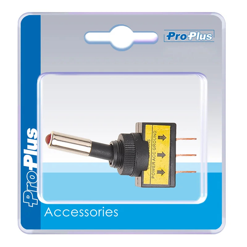 Interrupteur À Levier Led Rouge 12v-max. 20a Dans Blister