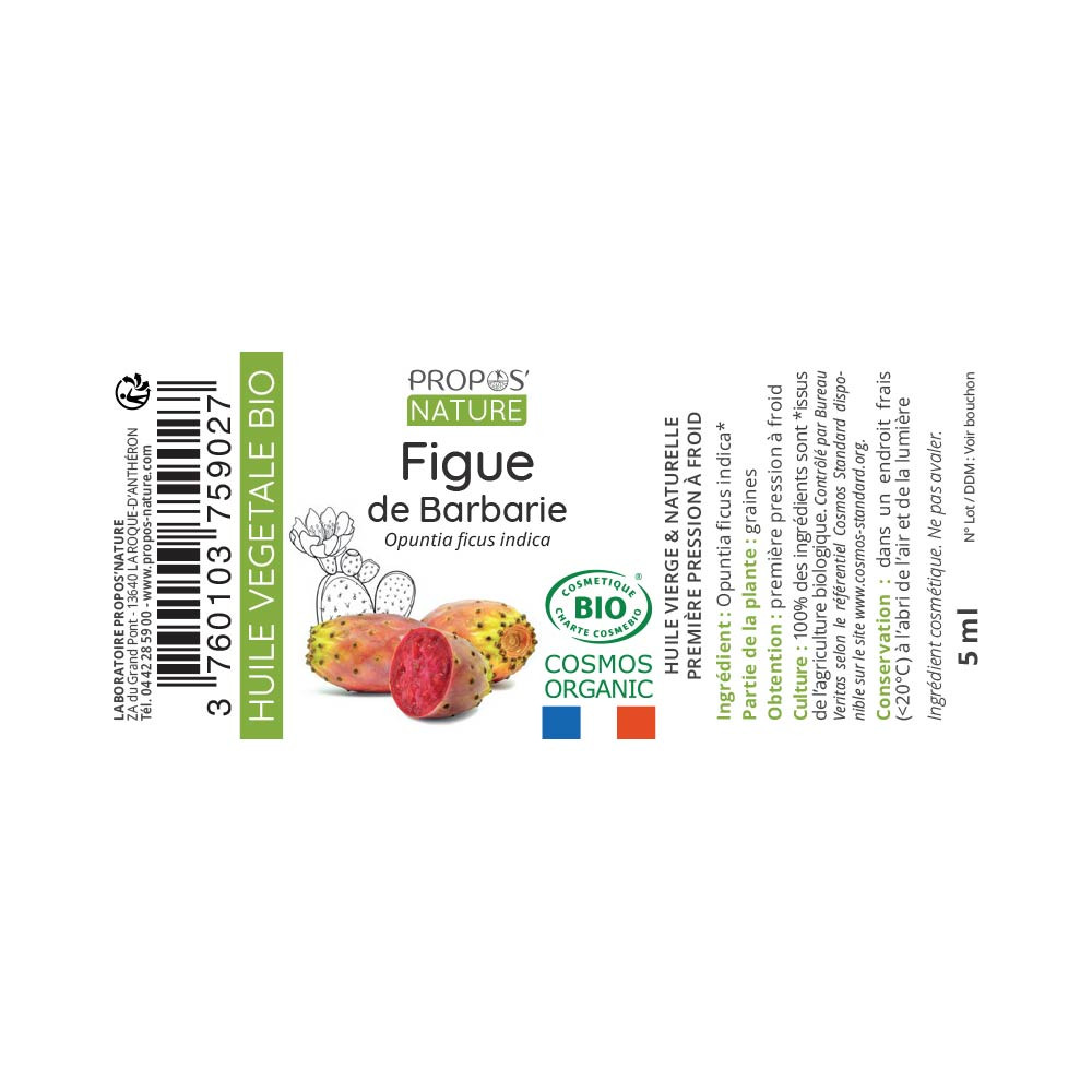 Figue De Barbarie Bio - Huile Végétale Contenance - 5 Ml PROPOS'NATURE