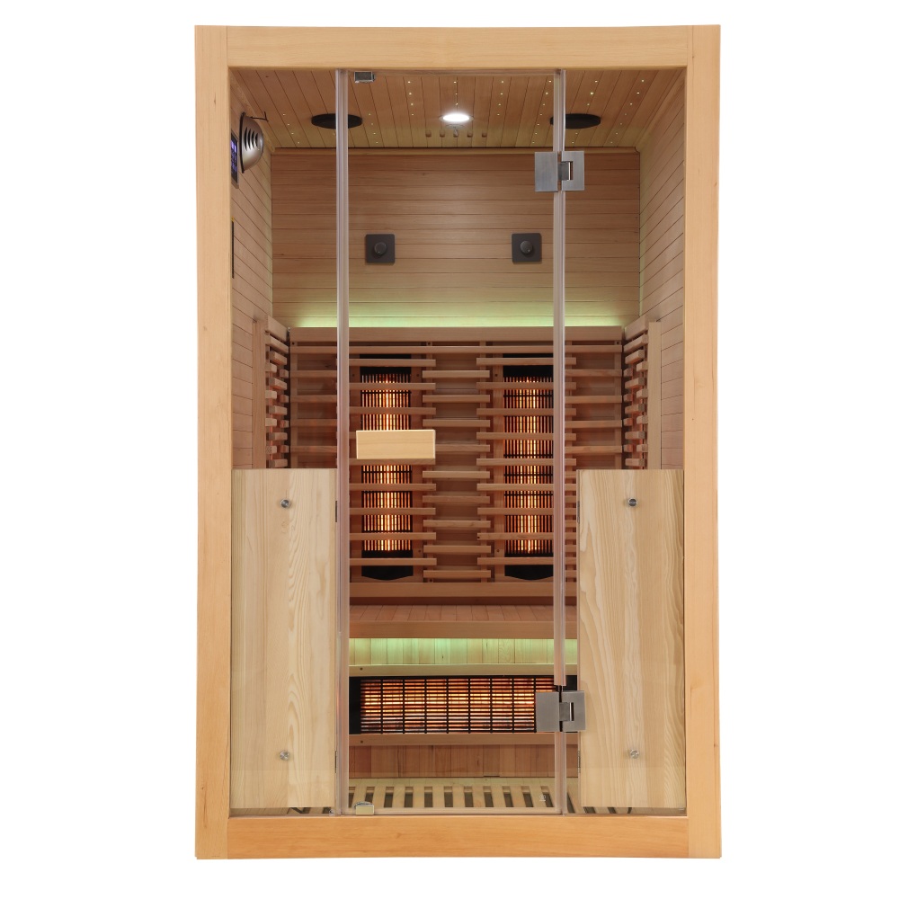 Infrasauna Belatrix Salo 2 Lux – ovládanie a vnútorná výbava