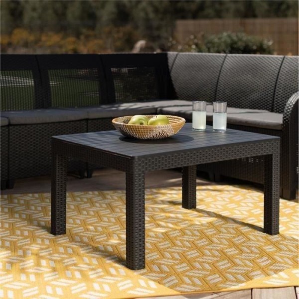 Salon De Jardin - Résine Aspect Rotin Tressé - Allibert By Keter - 6 Personnes - Sanr