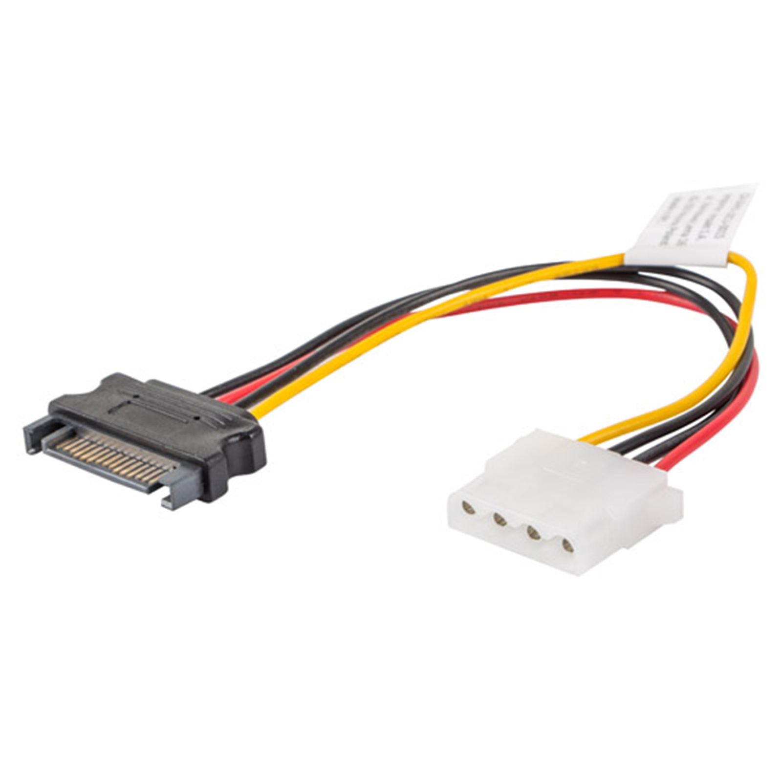 Câble D'alimentation Lanberg Molex Femelle Vers Sata Mâle 15 Cm