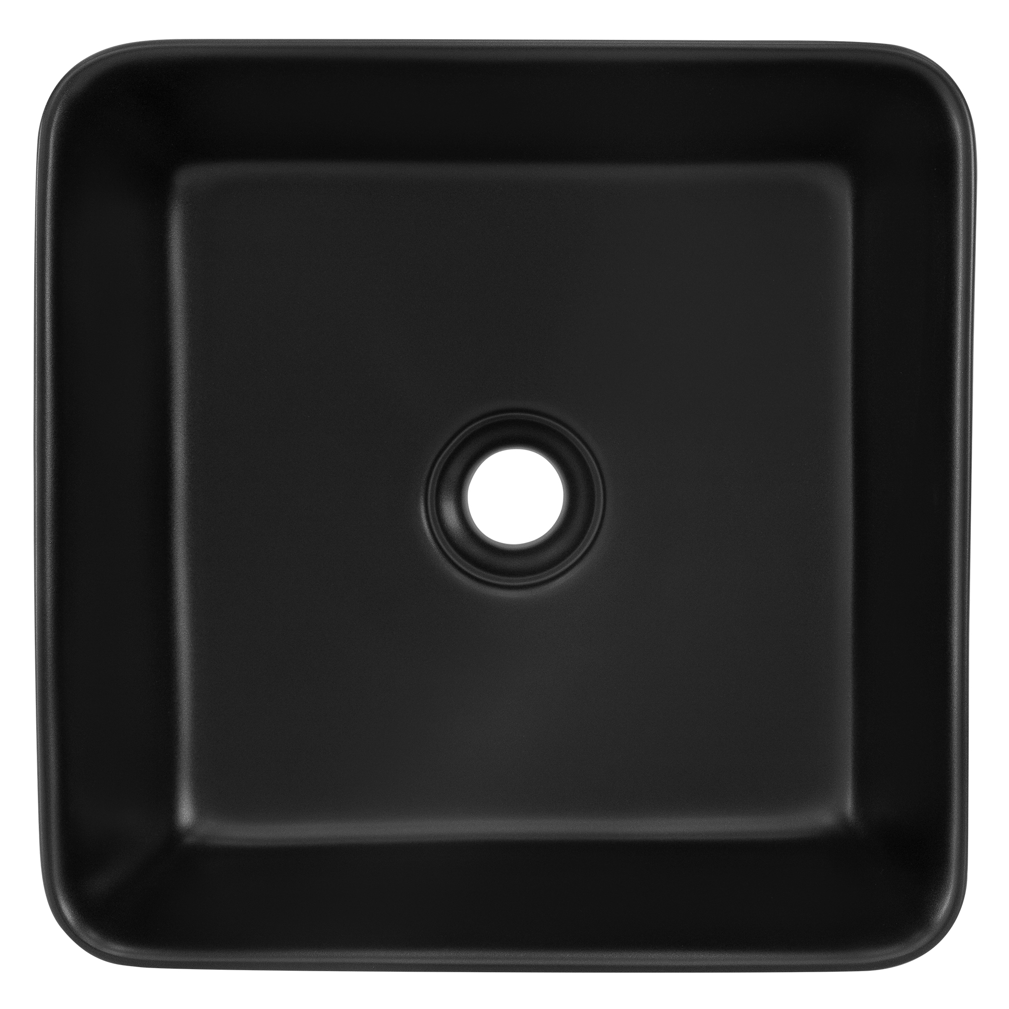 Vasque À Poser En Céramique Noir Lavabo Avec Garniture De Vidage Noir 390x150 Mm