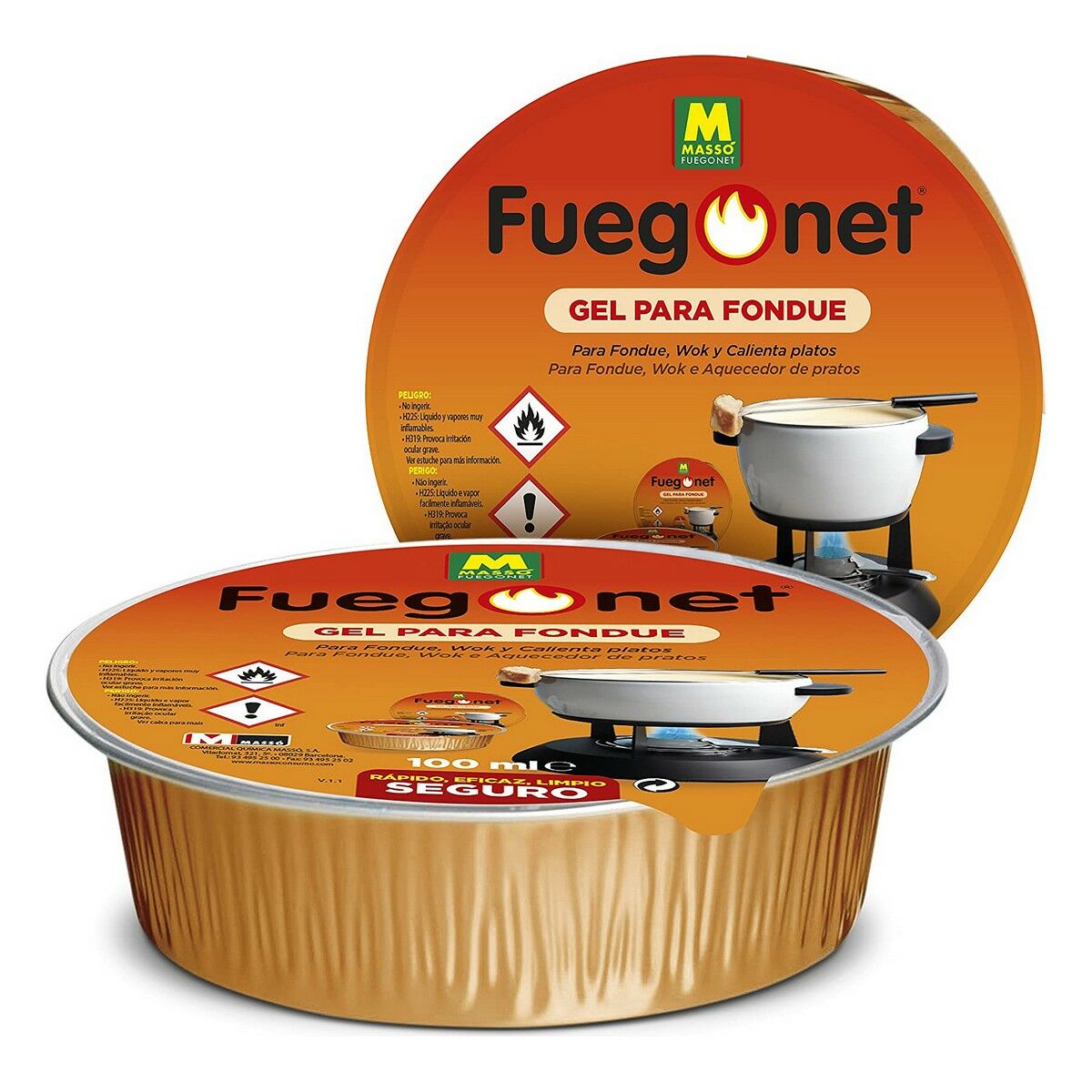 Fluide Allumage Massó 3 X 100 Ml Gel Fondue