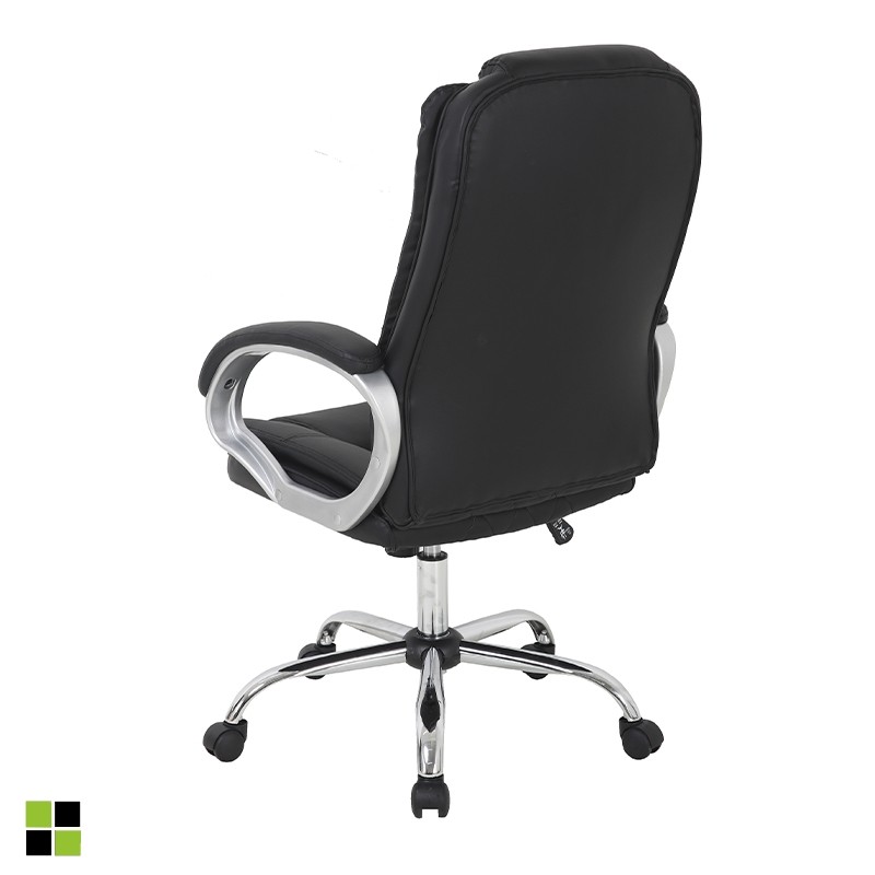 Momma Home - Fauteuil De Bureau Cash En Simili-cuir Noir