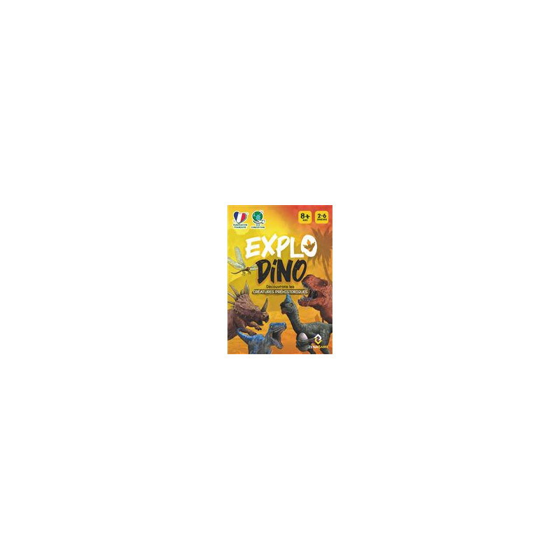 Jeu D'ambiance Gigamic Explodino Découvrons Les Créatures Préhistoriques