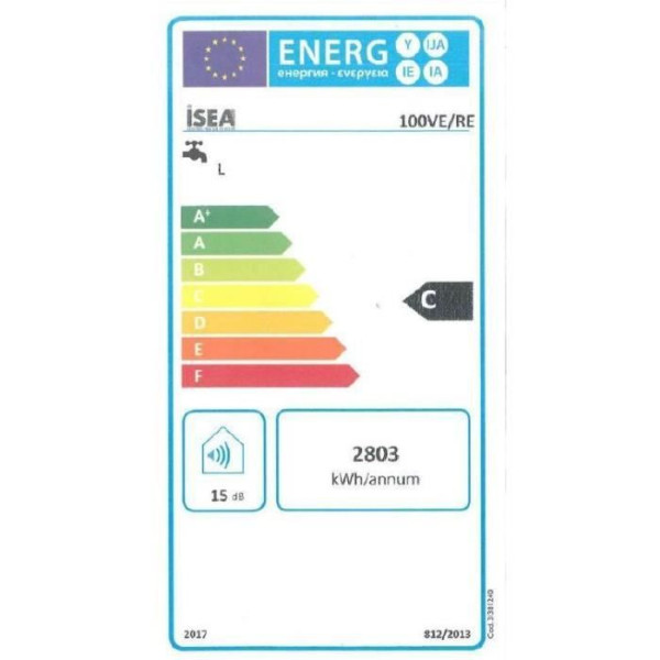 Chauffe Eau Electrique Vertical Swing Isea - 100l