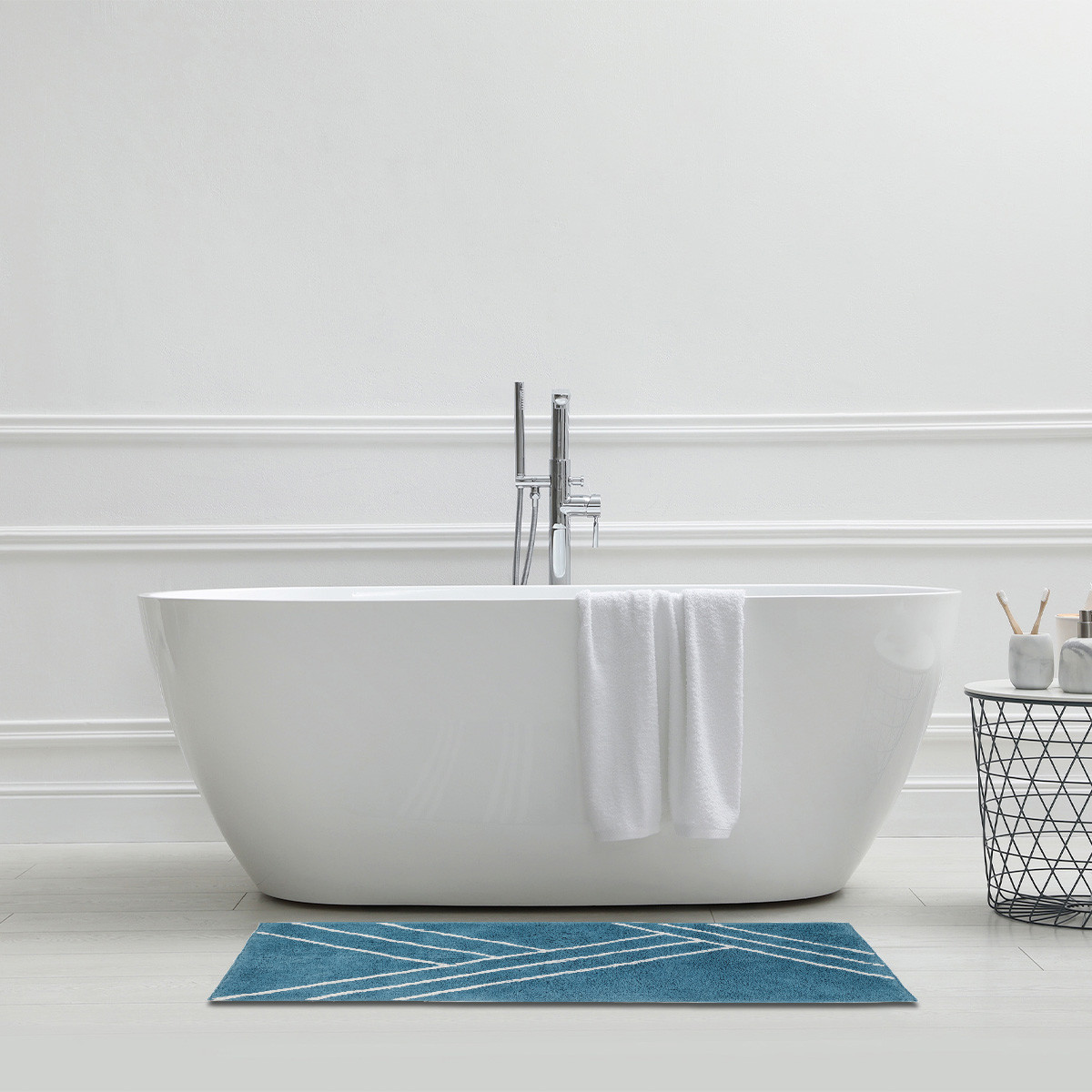 Tapis De Bain En Coton Figuratif 60x120cm