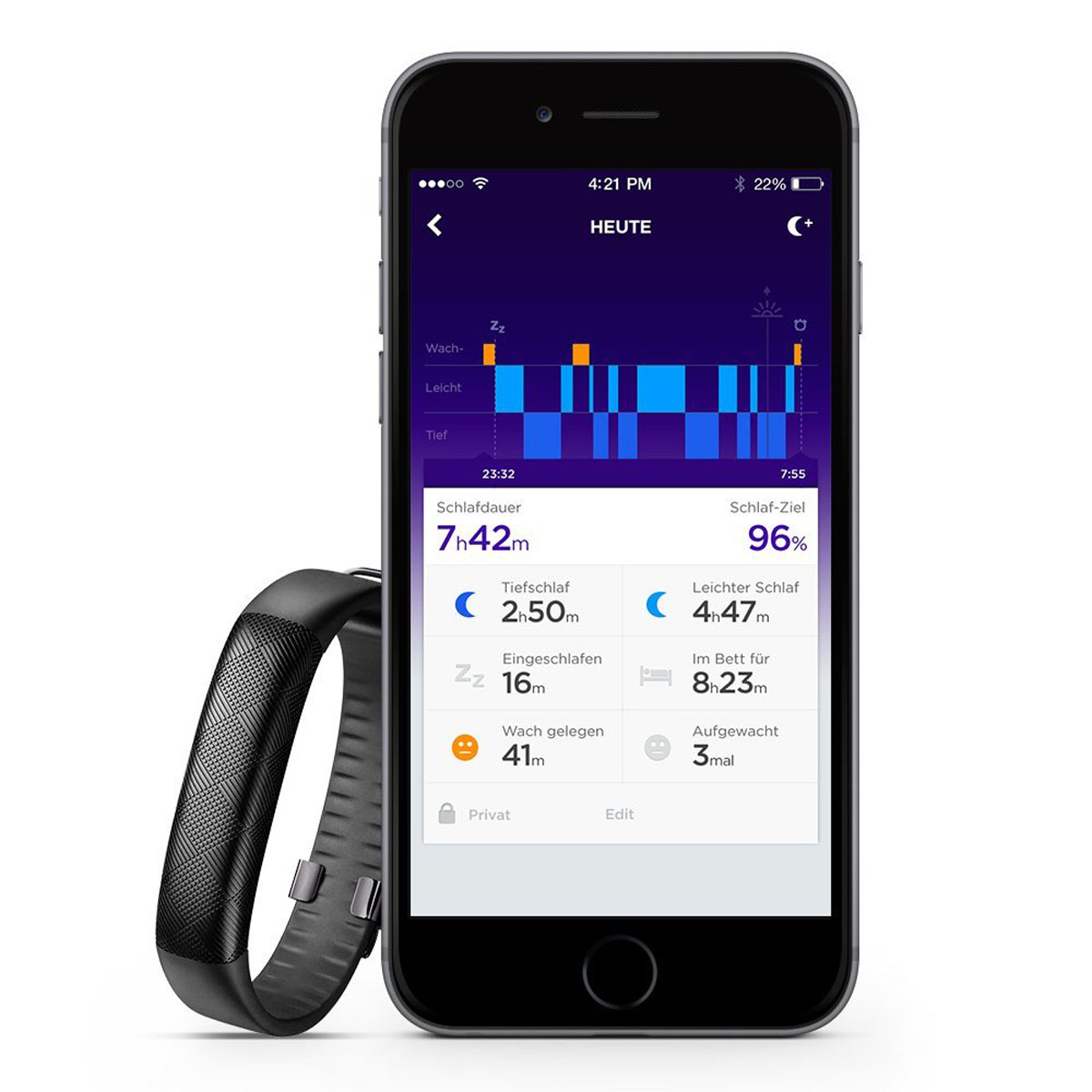 Jawbone Up 2 Bracelet D'activité Noir