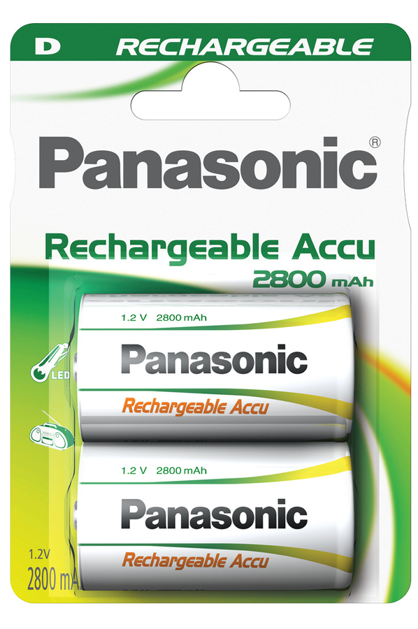 High Capacity D Lr20 X2 2800 Mah