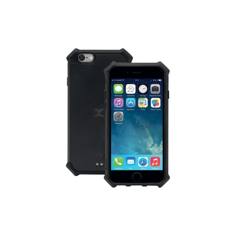 Mobilis Solid - Coque De Protection Pour Téléphone Portable - Robuste - Silicone, Polycarbonate - Noir - Pour Samsung Ga
