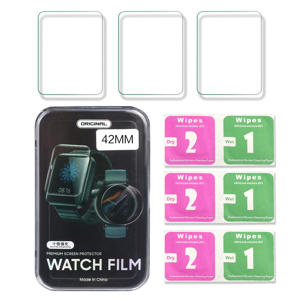 Pack De 3 Protections Pour Apple Watch 42 Mm