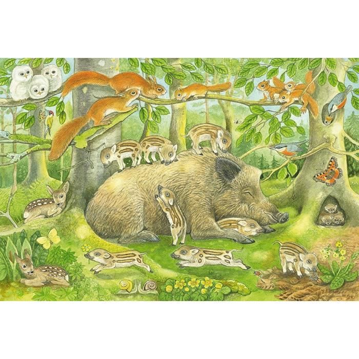Schmidt And Spiele Puzzle Enfant - Familles D'animaux - 3x48 Pcs