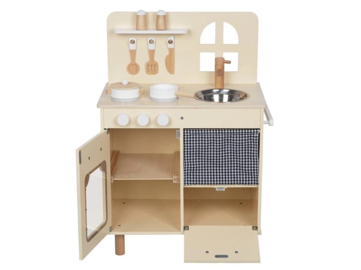Cuisine En Bois Avec Four Beige