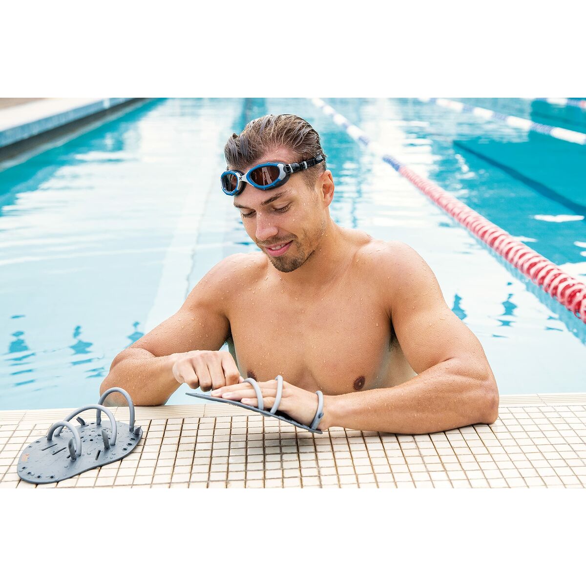 Pagaies De Natation Zoggs Matrix Noir