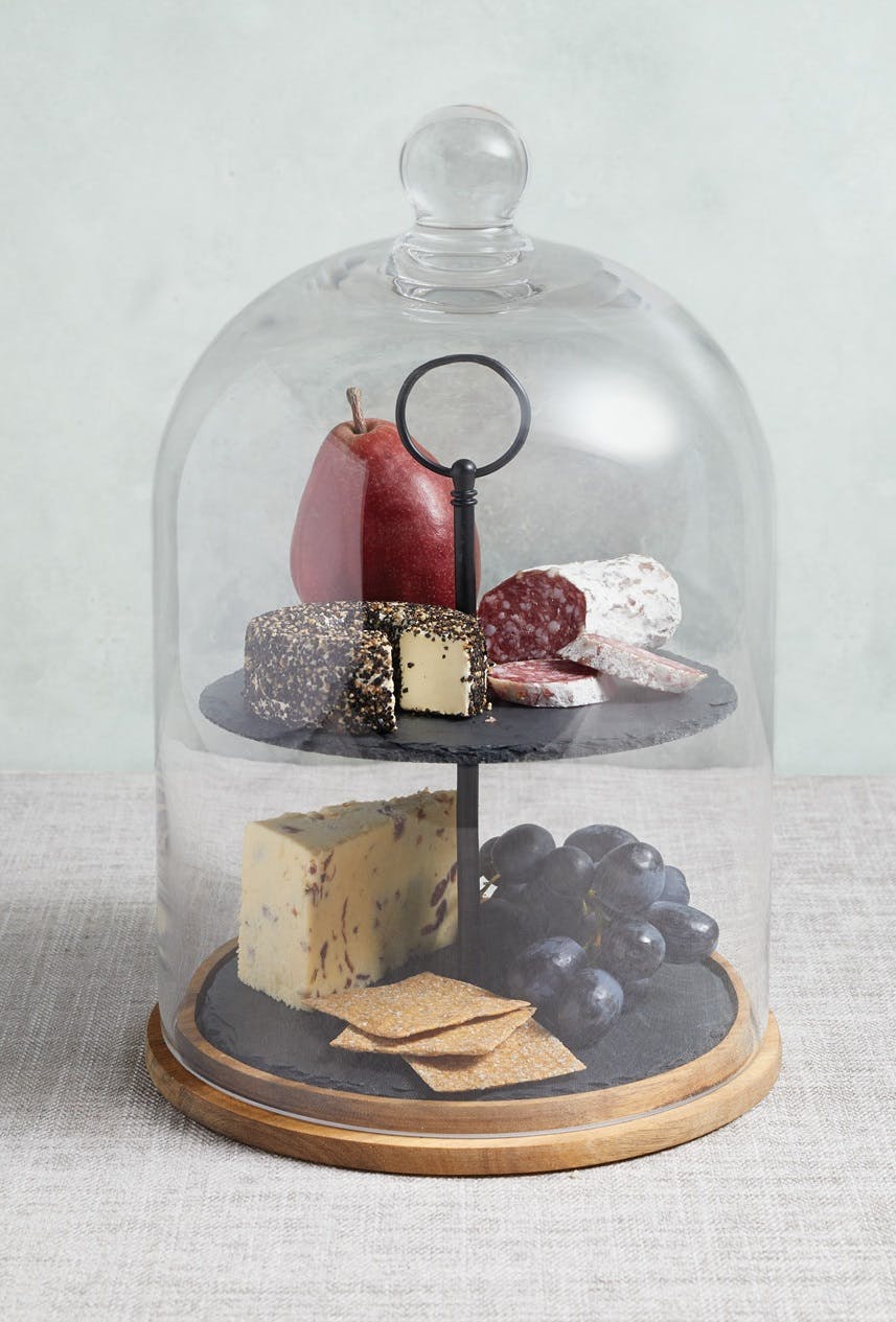 Artesà - Présentoir À Gâteaux Et Apéritifs À 2 Étages, 2 Plateaux Rectangulaires 31 5 X 22 5 X 30 Cm 5028250794444