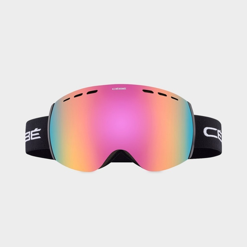 Cebe Masque De Ski Cloud - S2 - Black Matte Rose Flash Pink