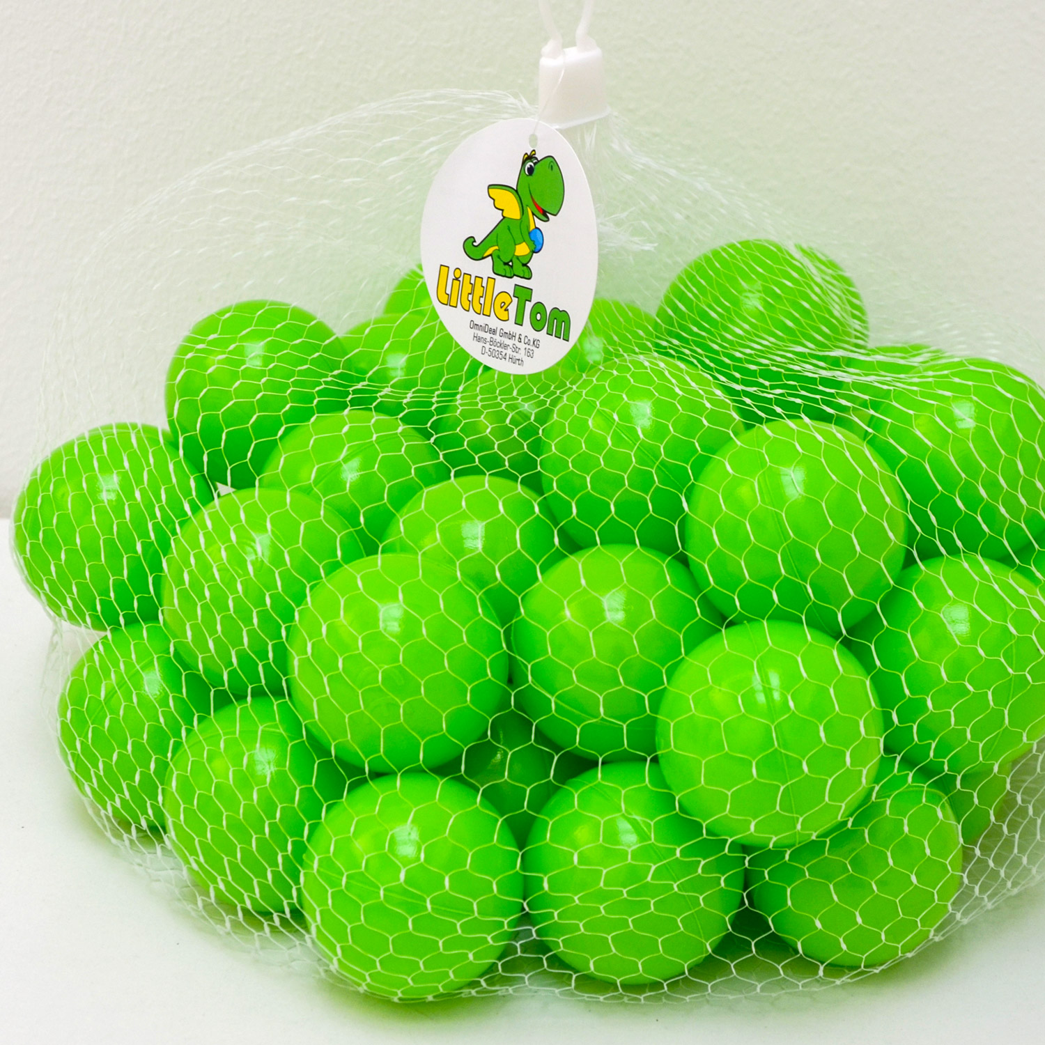 Littletom 50 Boules En Pe 5,5cm De Diamètre Pour Remplir Piscine Bébé Vert