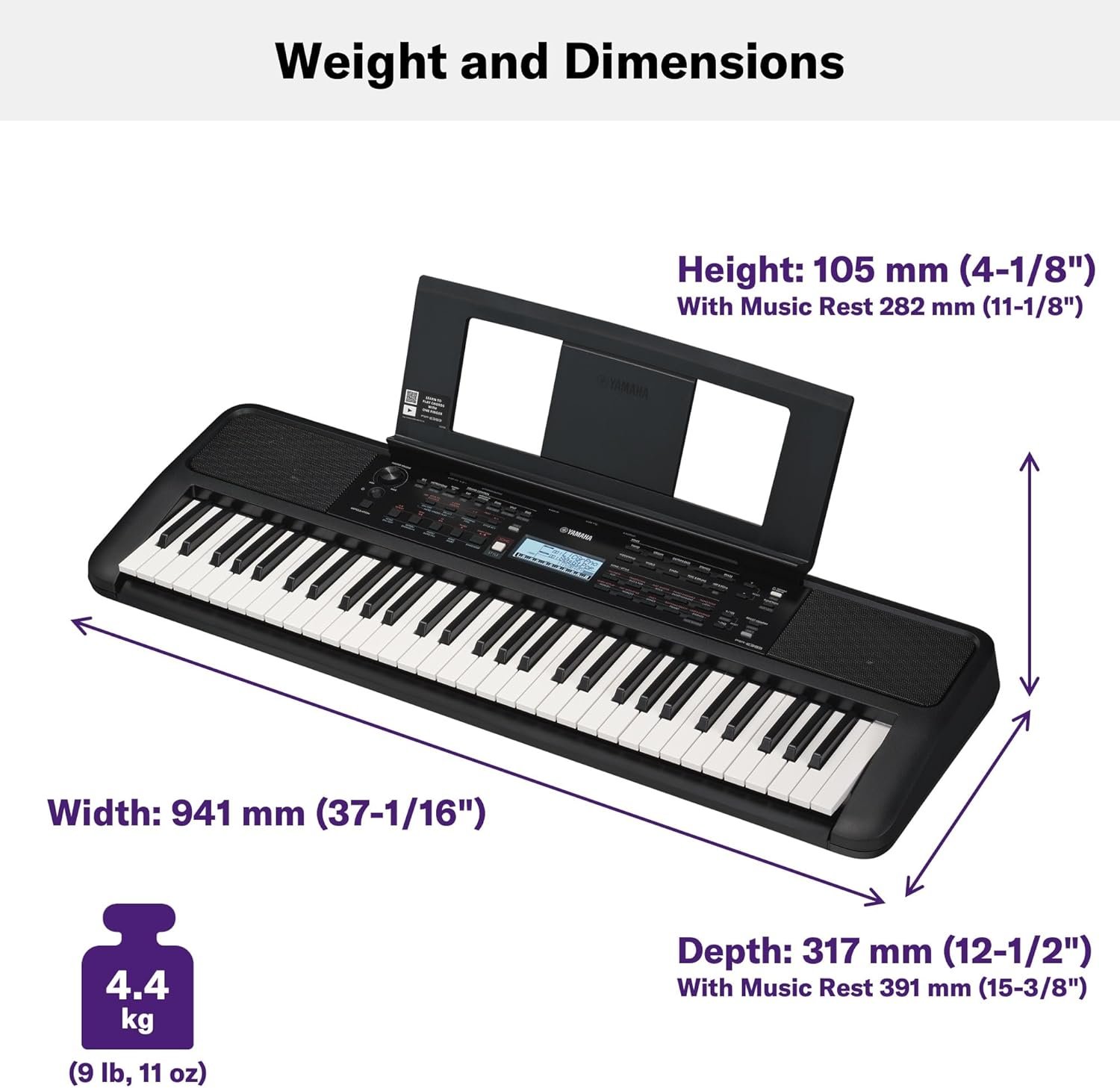 Yamaha 61 Keys Portable Keyboard