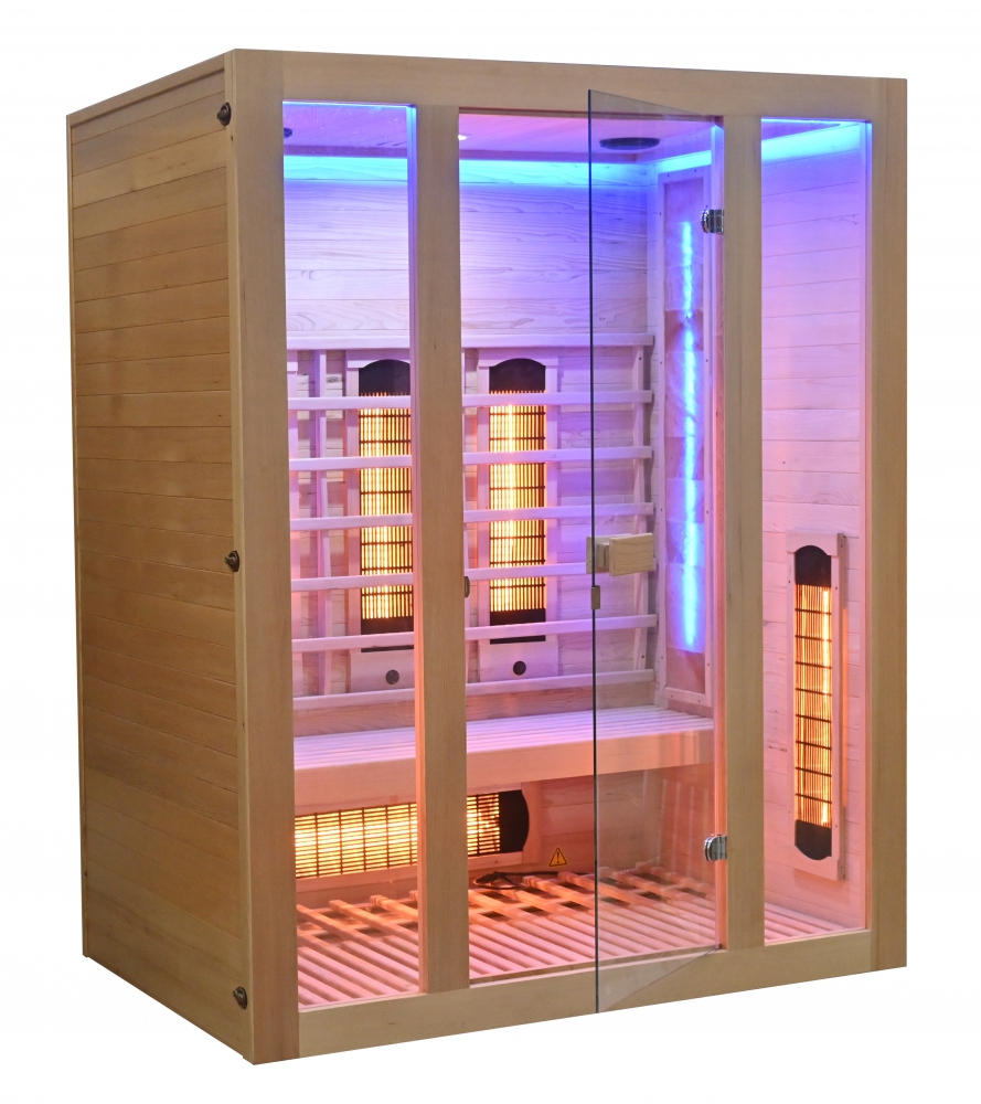 Infrasauna Belatrix Benton 3 Exclusive – ovládanie a vnútorná výbava