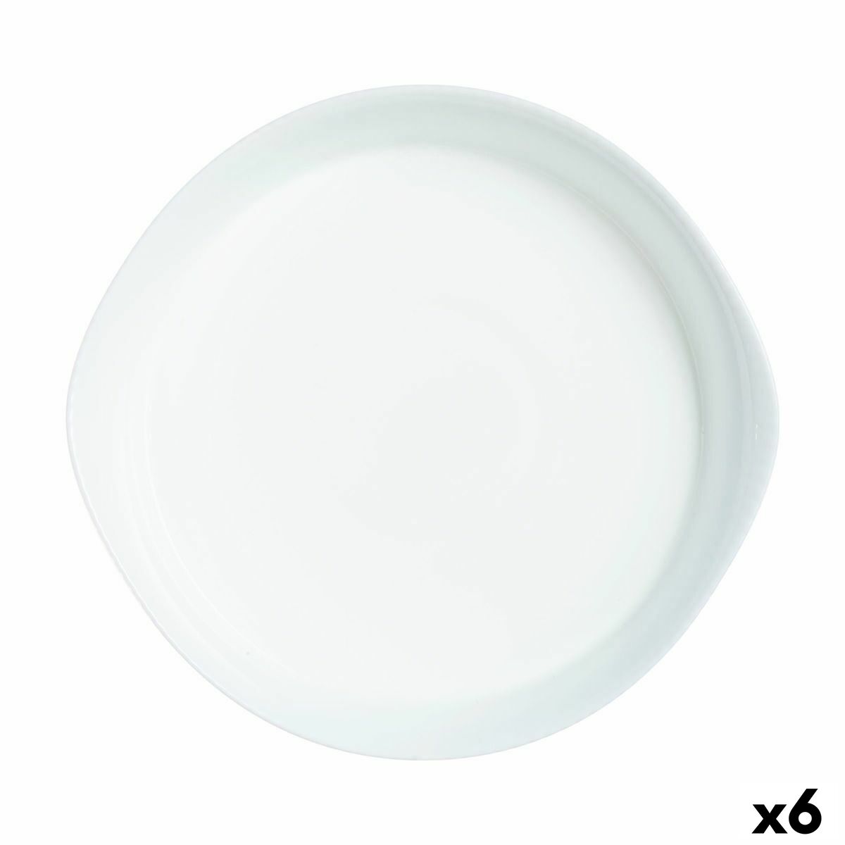 image: Image: Plat À Gratin Luminarc Smart Cuisine Ronde Blanc Verre Ø 28 Cm (6 Unités)