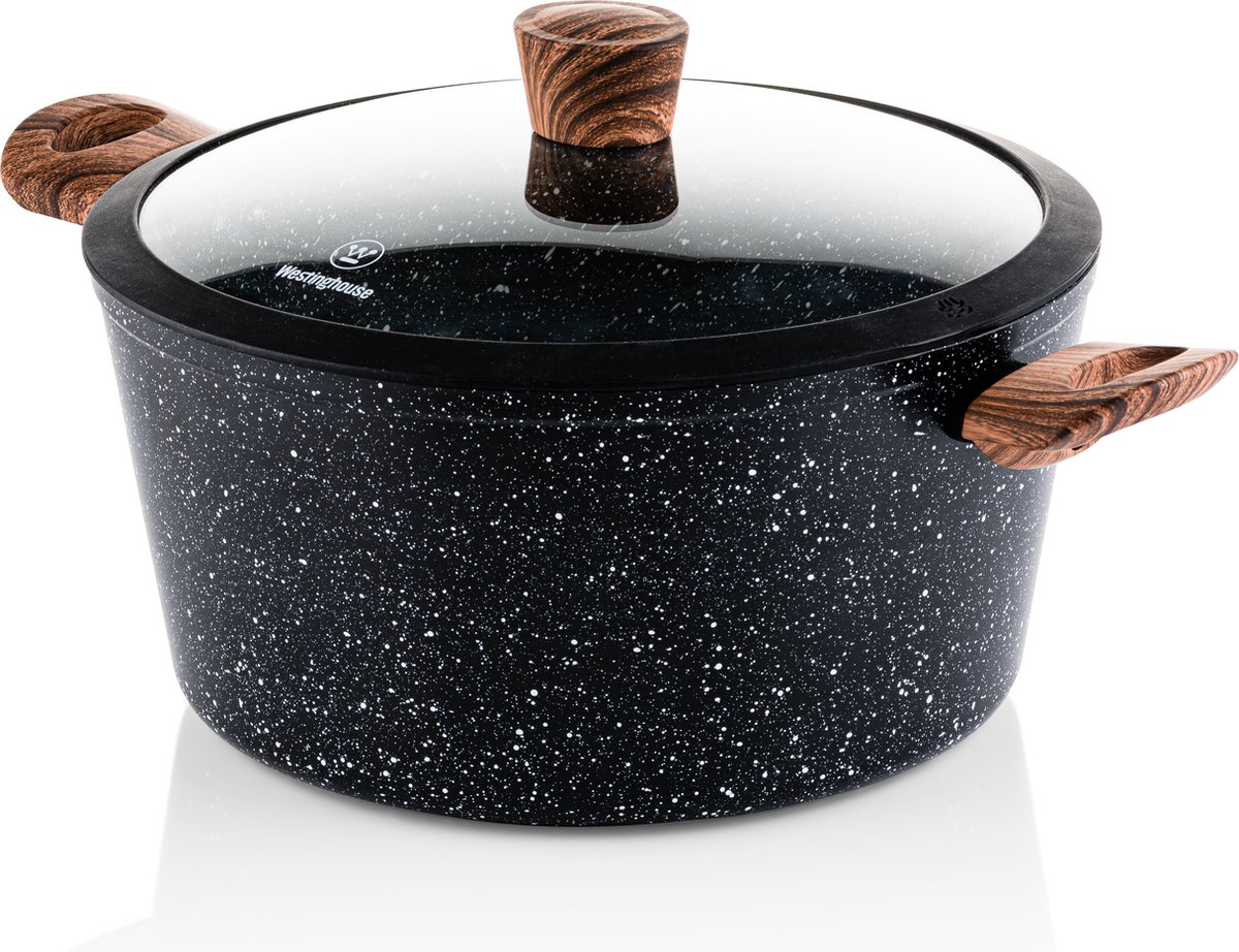 Westinghouse édition Spéciale Westinghouse Sauteuse Induction 32cm - Édition Spéciale Marbre Cocotte Wok Multifonction - 7