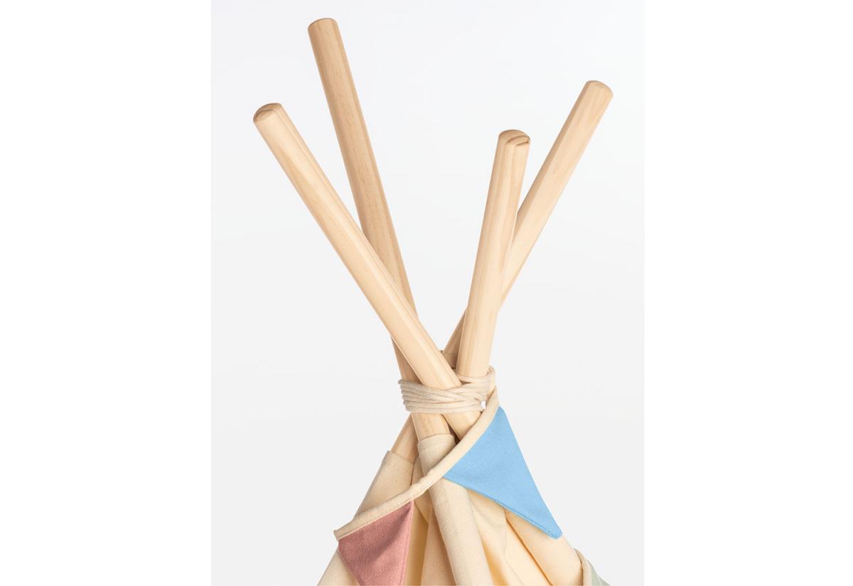 Tente 'tipi Yuma' Bicolore Beige Bleu
