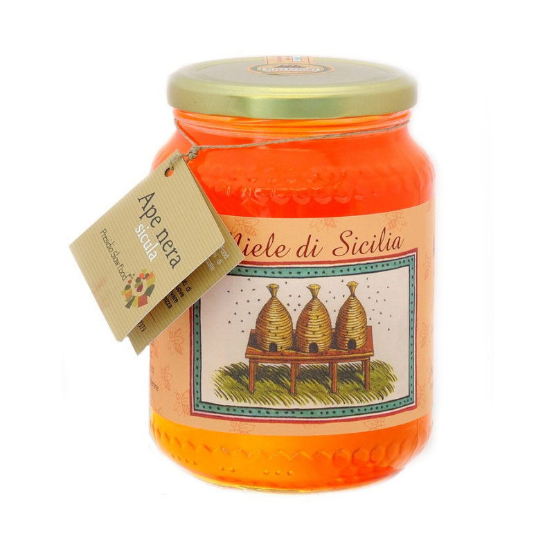 Miel Toutes Fleurs Abeille Noire Sicilienne 1 Kg APICOLTURA  AMODEO CARLO