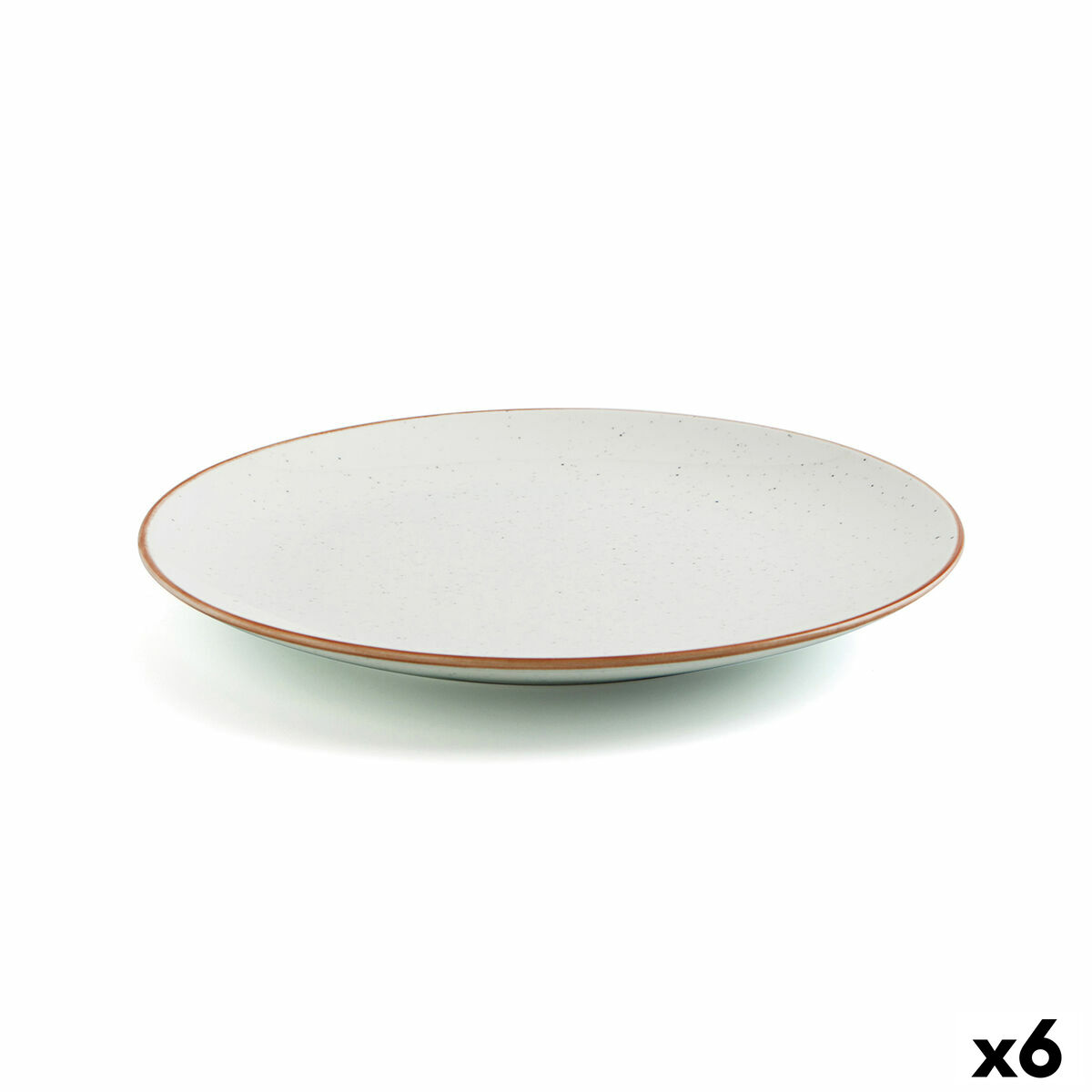 Assiette Plate Ariane Terra Céramique Beige (24 Cm) (6 Unités)