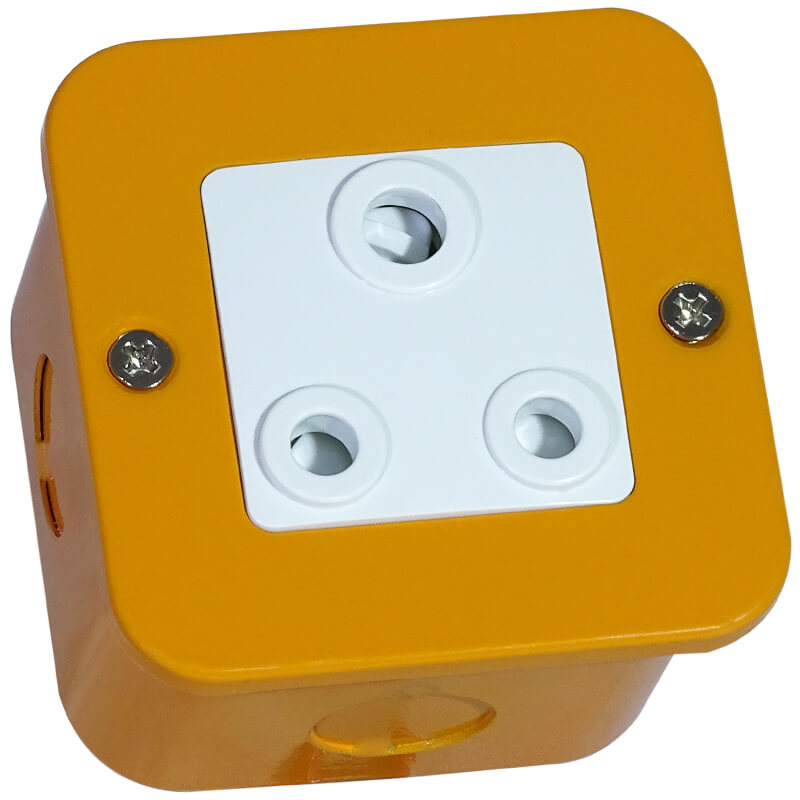 Orange Industrial RSA Socket Outlet (VMC121AM) - Veti
