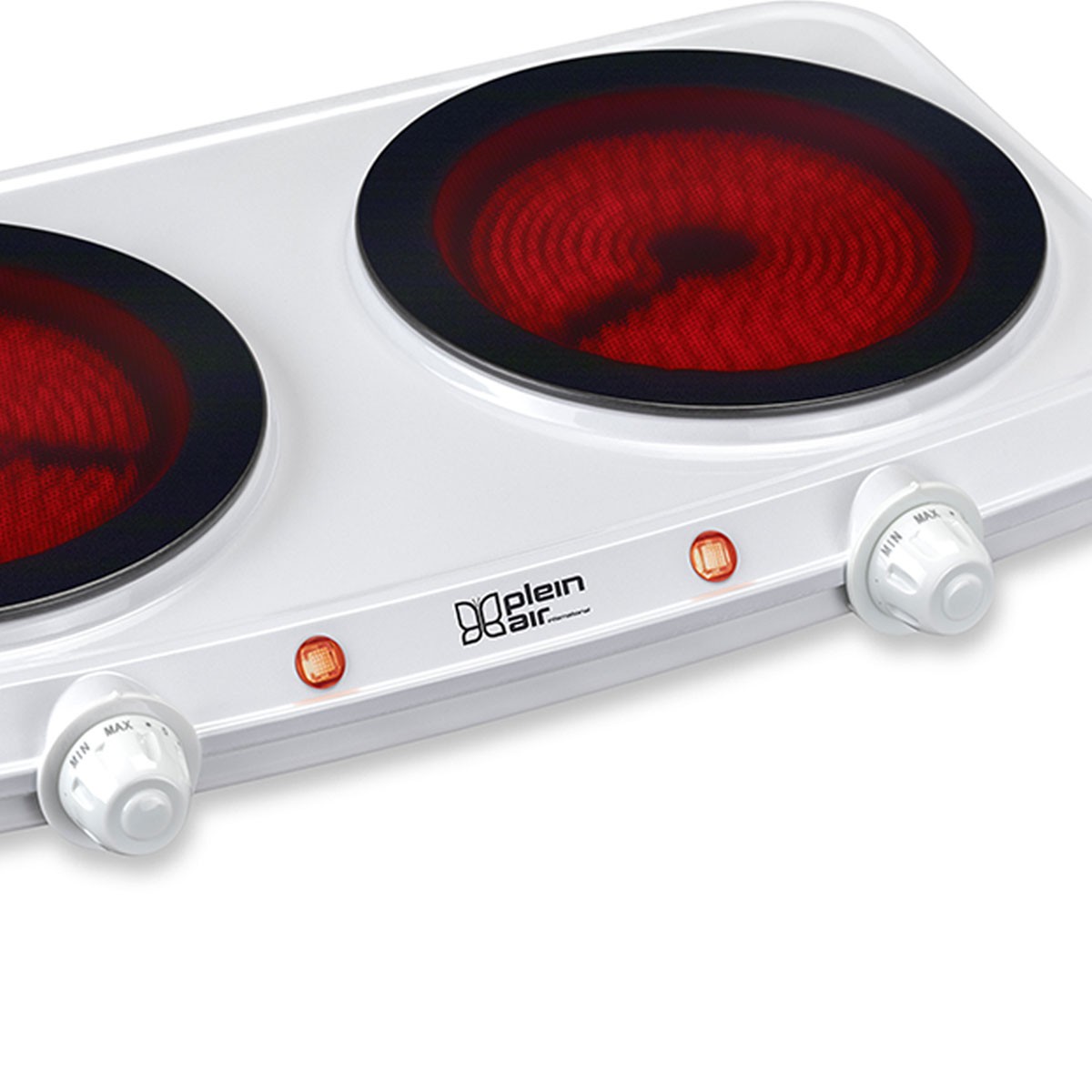 Plaque De Cuisson 2 Feux 2500w Ø19cm Vitrocéramique Infrarouge Réchaud Kemper à Prix Carrefour