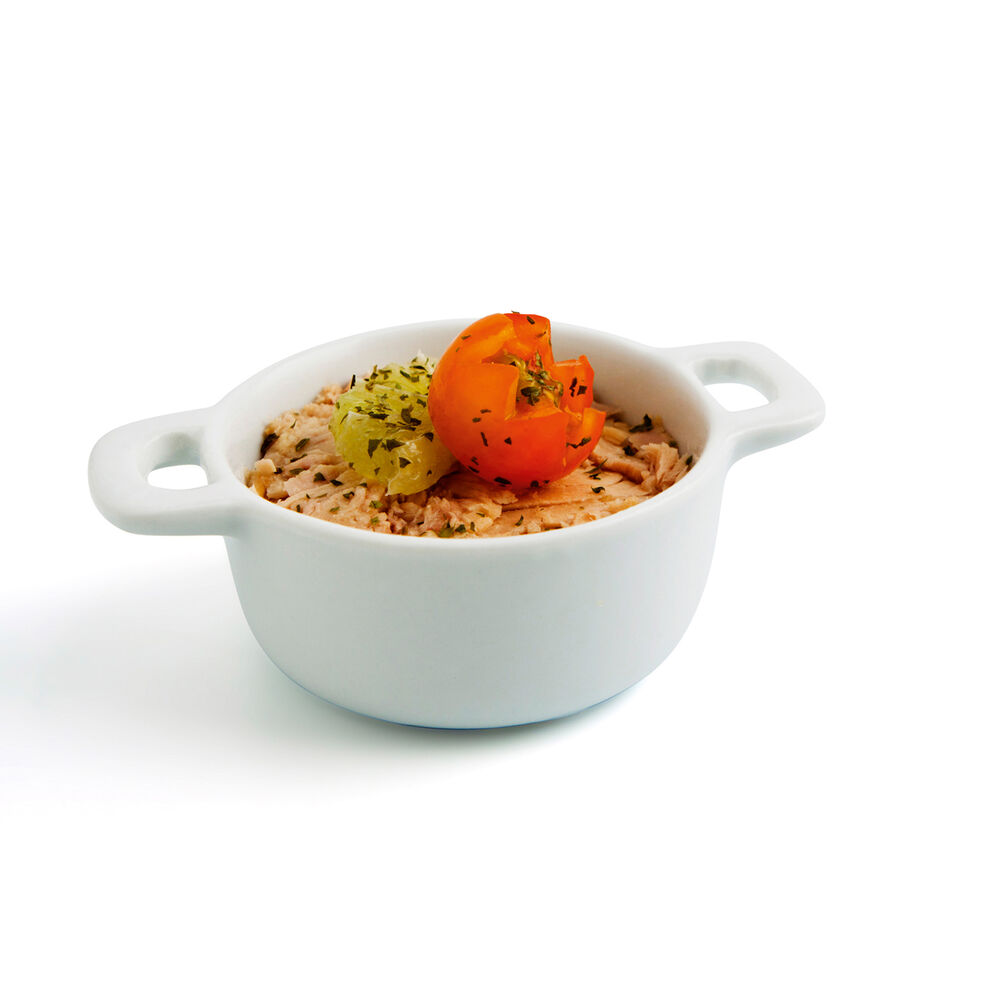 Plateau Apéritif Quid Gastro Fun Céramique Blanc (10 X 7 X 4 Cm) (12 Unités)