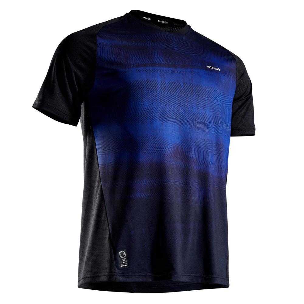 Camiseta Artengo Tts 500 Dry Negro Azul