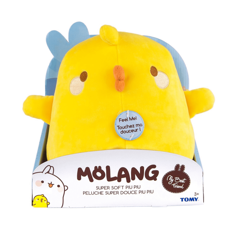 Peluche Molang - Peluche Super Douce Piu Piu - Hauteur 27 Cm