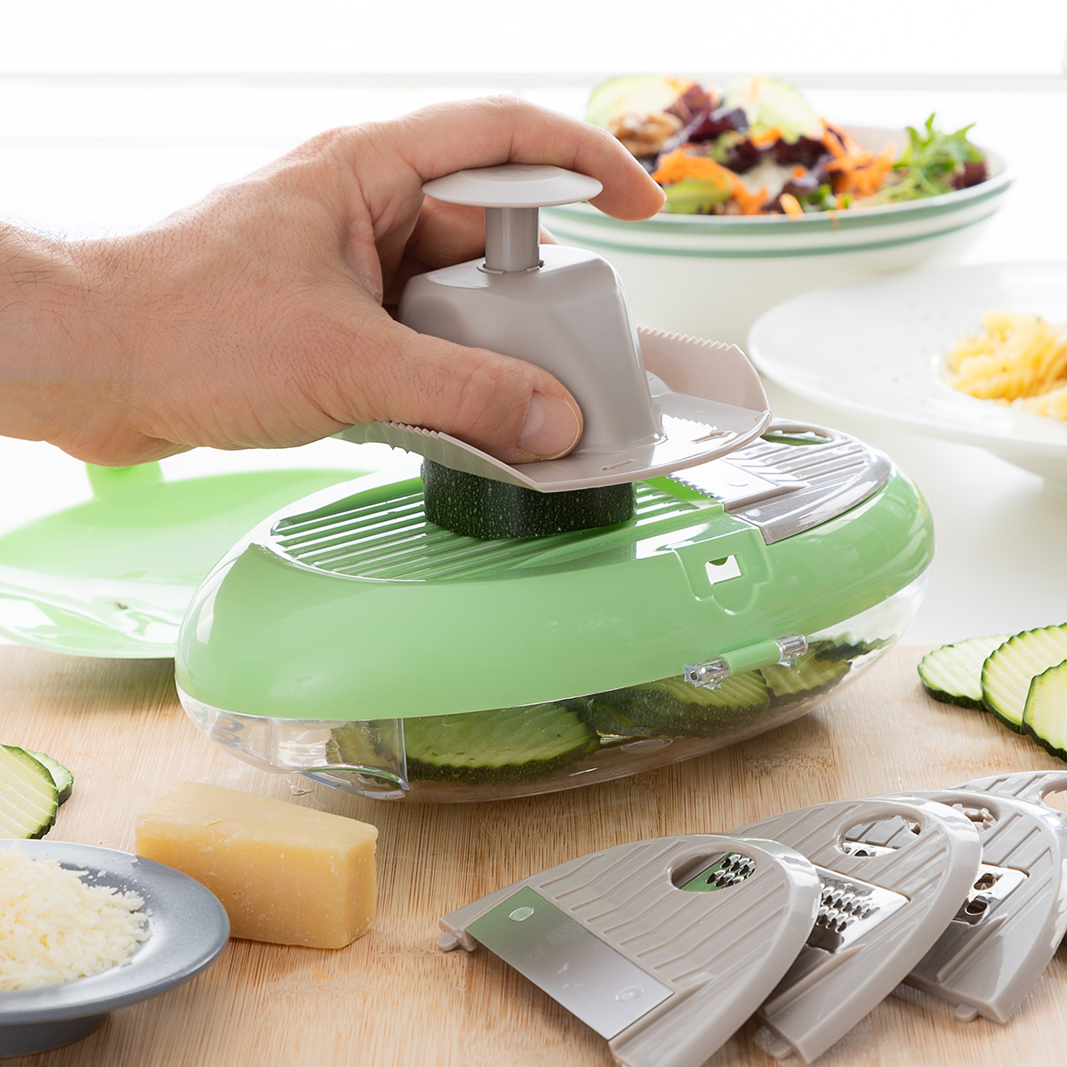Coupe-légumes 5 lames en acier inoxydable Mandoline professionnelle Mandoline Mandoline Coupe