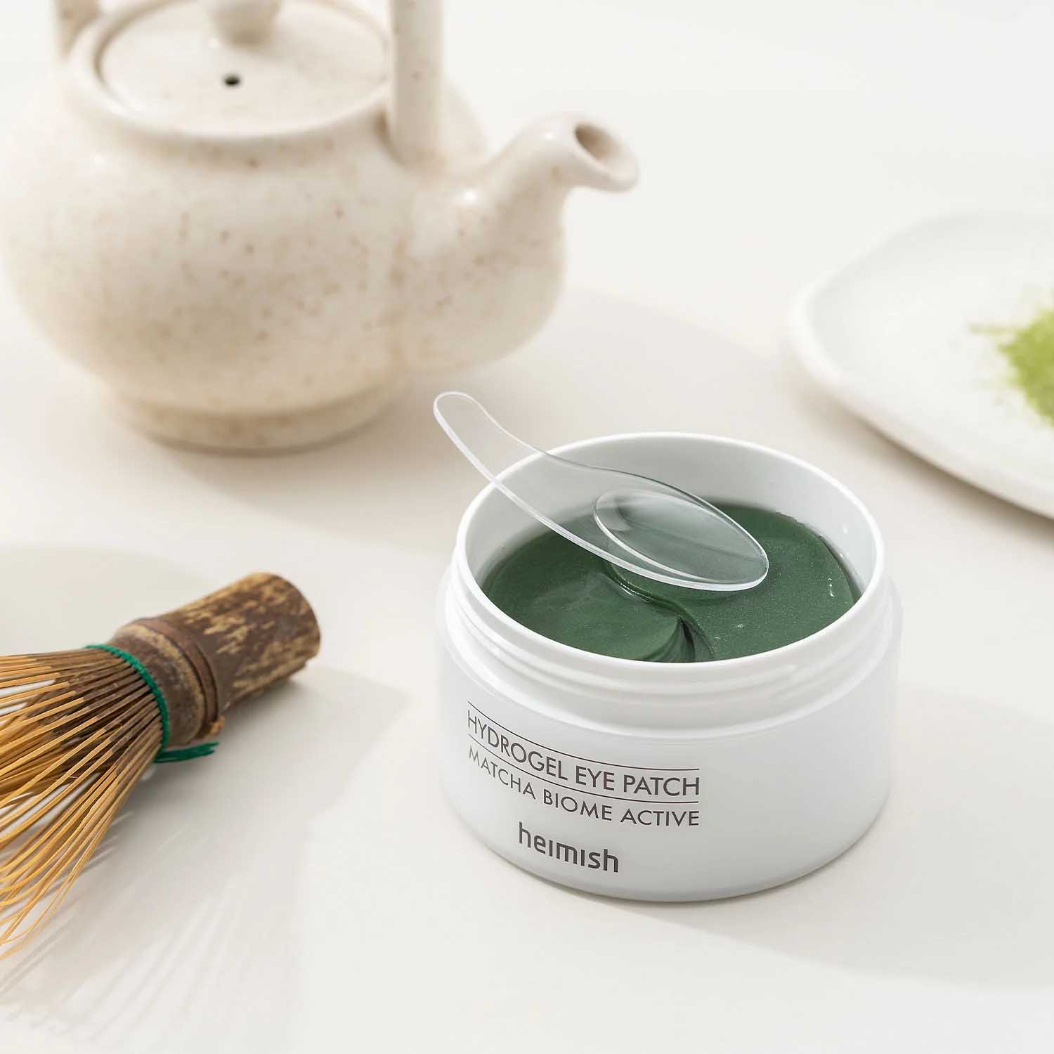 Hydrogélové očné náplasti Heimish s matcha čajom