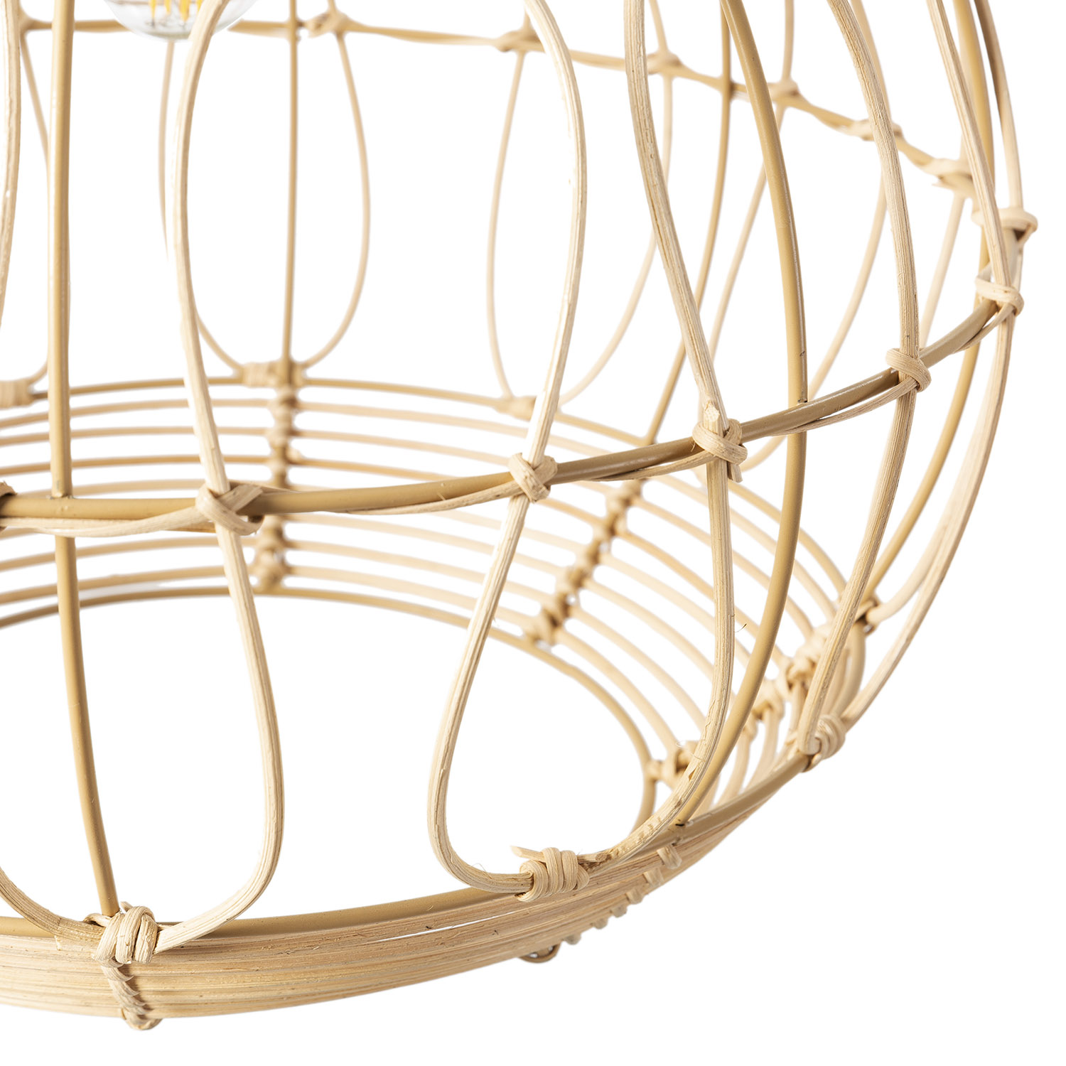 Suspension Kaede En Rotin Naturel, Diamètre 39 Cm
