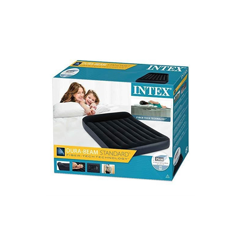 Matelas Gonflable électrique 2 Places Paris Prix – 150x200 Cm, Hauteur 42 Cm – Bleu Vinyle