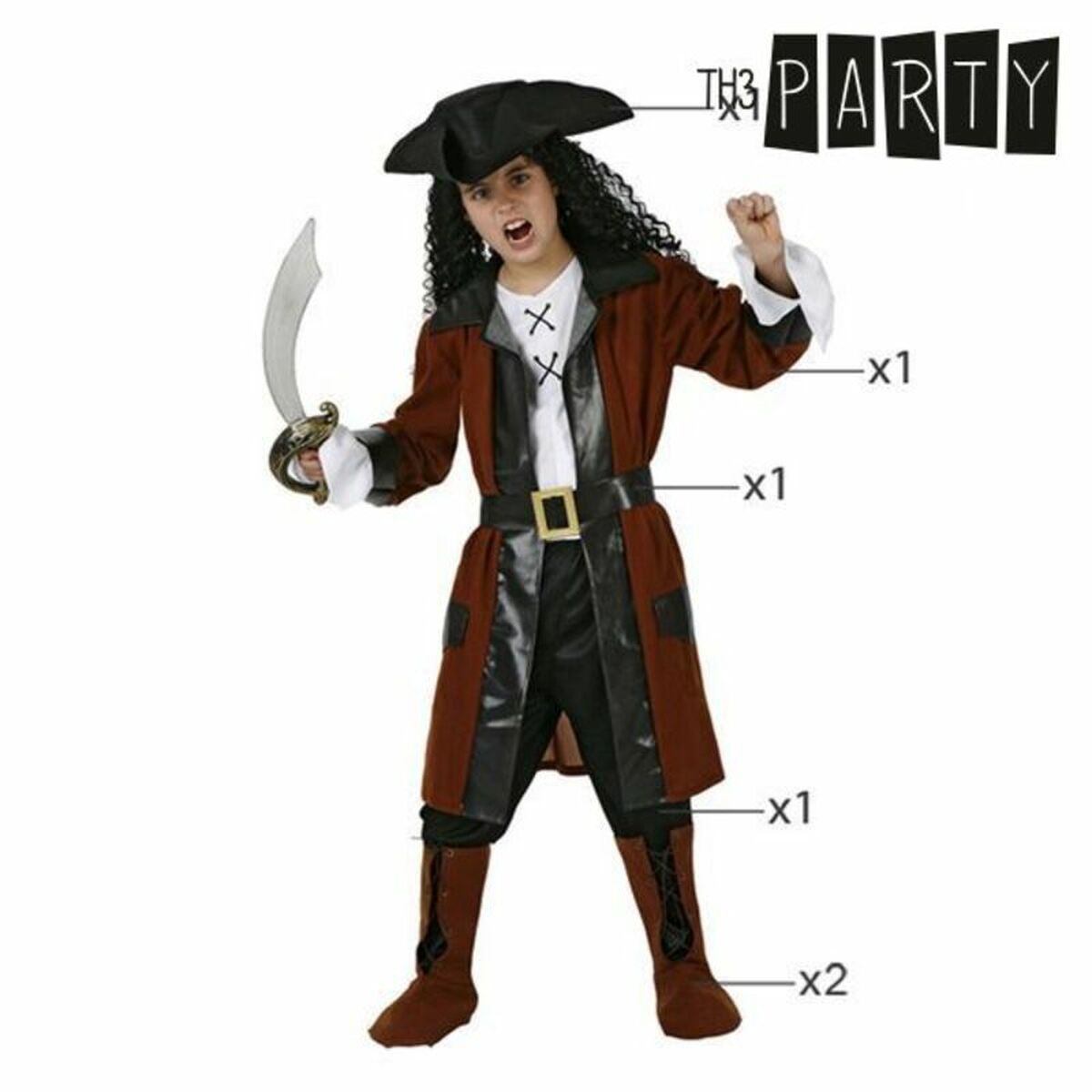 Déguisement Pour Enfants Th3 Party Marron (6 Pièces)