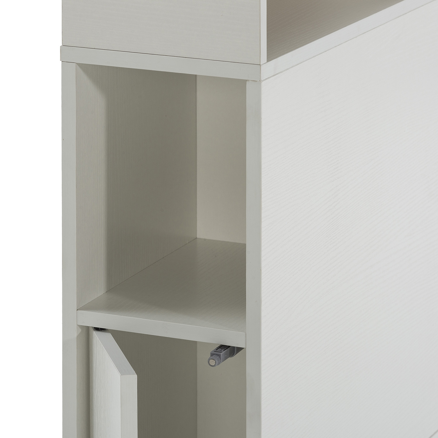 Tête De Lit Zeus 165 Cm Blanc, 2 Portes 9 Trous