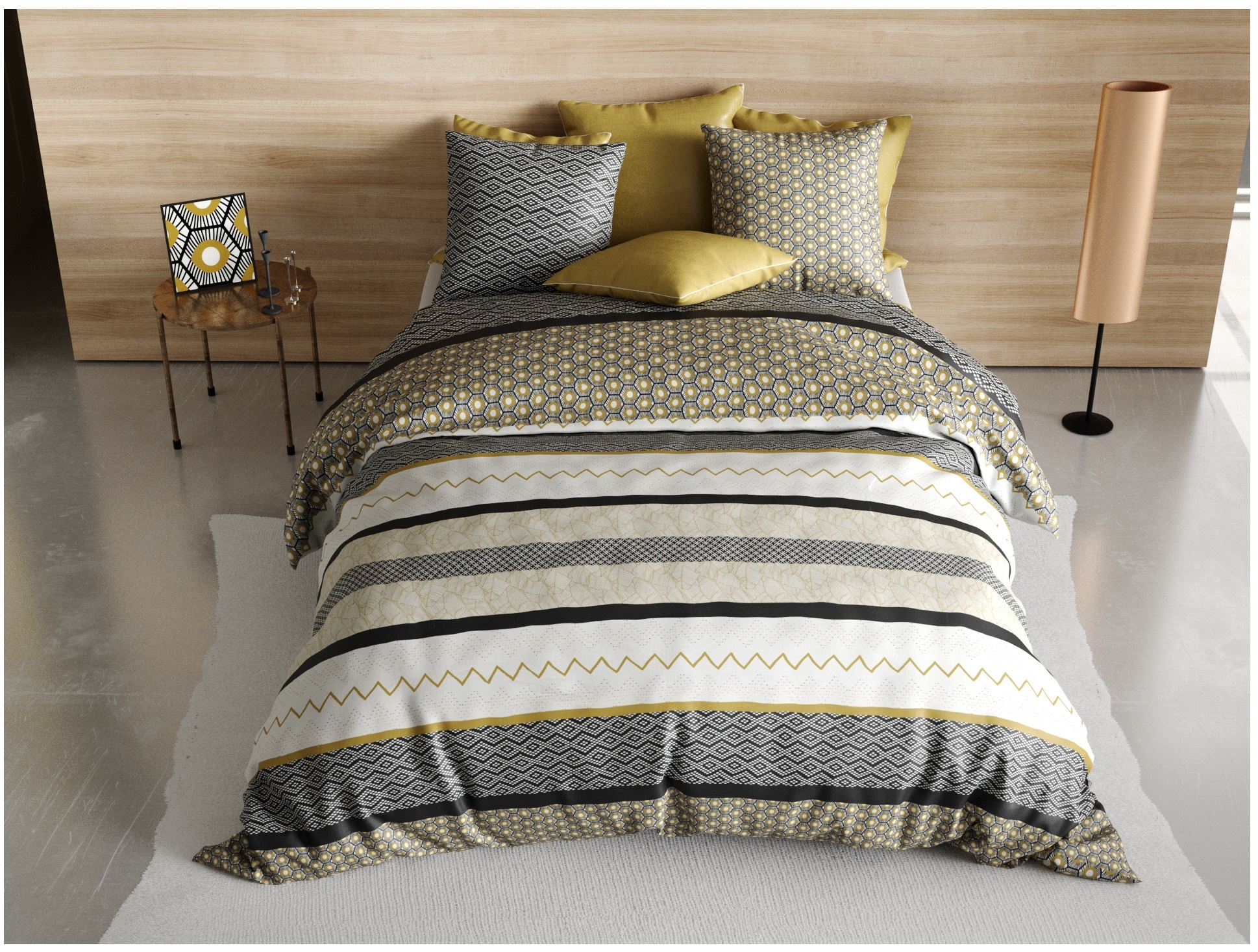 Housse De Couette + 2 Taies 240 X 260 Cm Mezzoa à Prix Carrefour