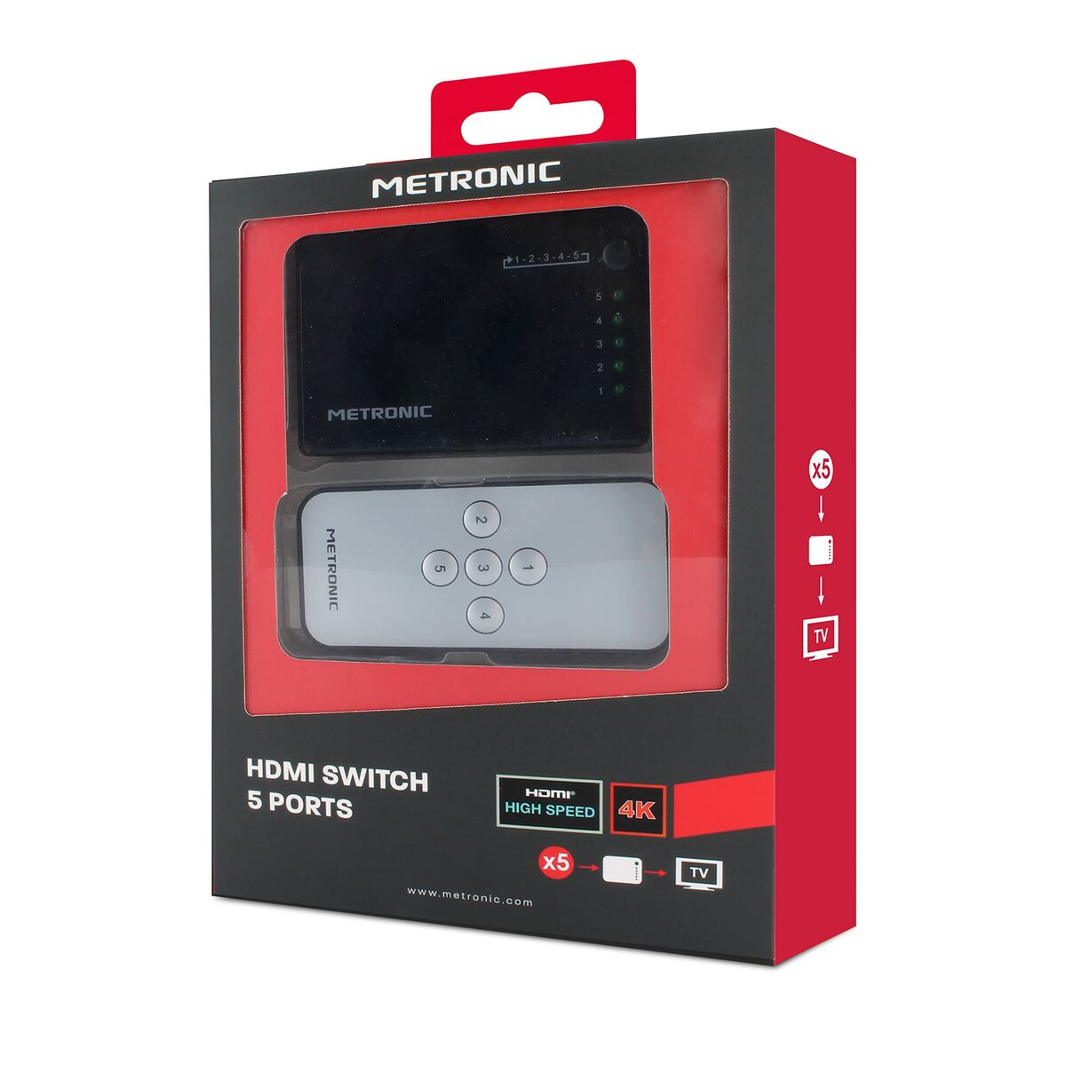 Switch Hdmi Metronic 370309