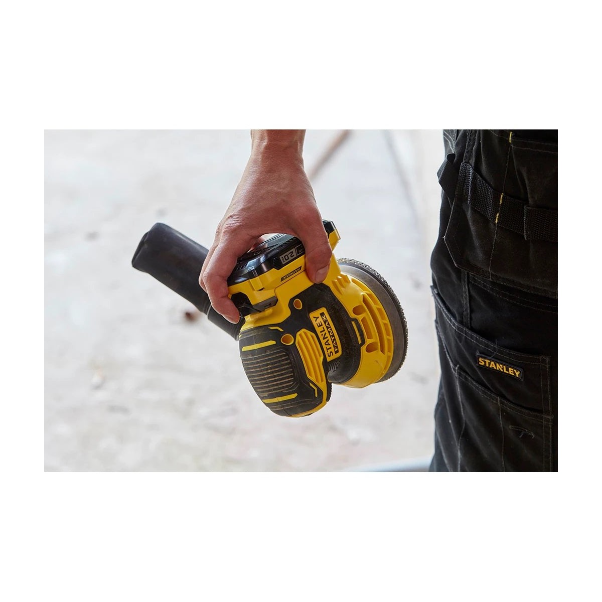 Ponceuse Orbitale 18v Ø 125mm + Batterie Lithium 2.0 Ah + Chargeur + Feuille Abrasive