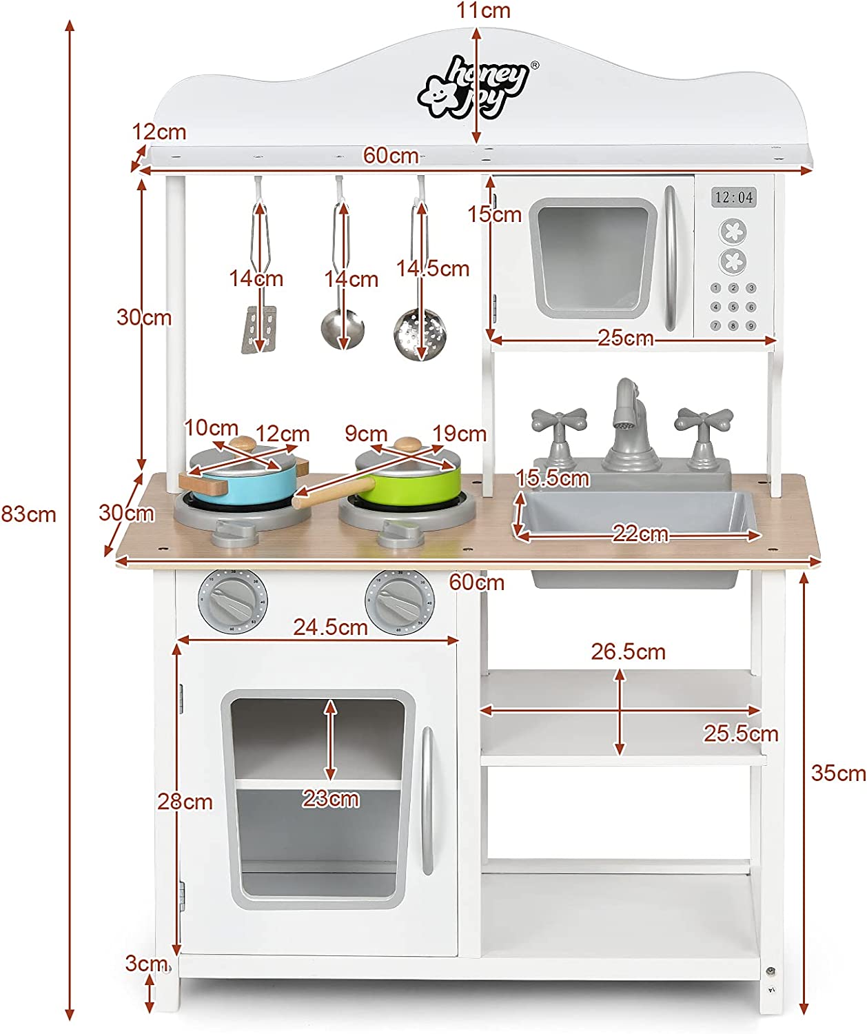 Cuisine Pour Enfants Avec Accessoires : Micro-ondes,casserole