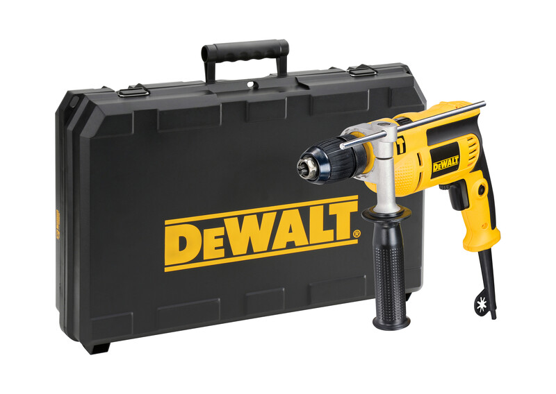 DEWALT - 701W 1.3cm Percussion Drill - Yellow - NO CASE supplied with product