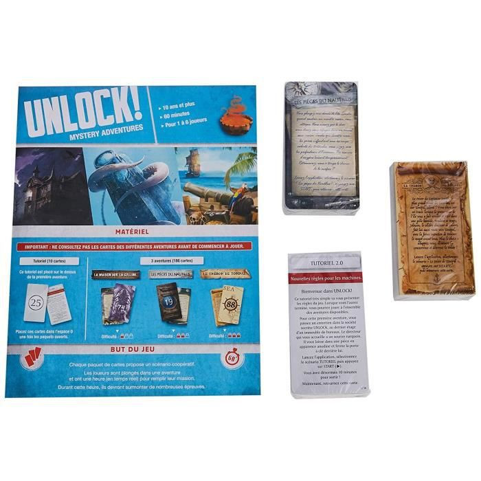 Asmodee - Unlock! Mystery Adventures - Jeu De Société Coopératif - A